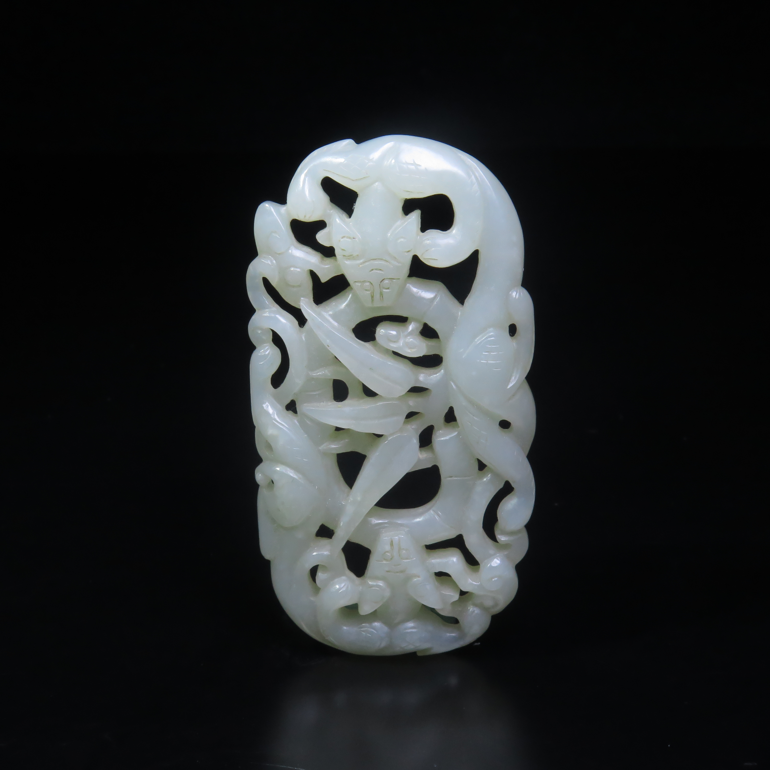 清代双螭玉佩/MZ608600/和田玉/民族文物