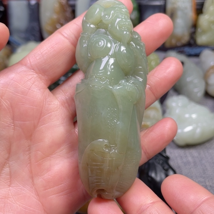 和田玉未镶嵌挂件