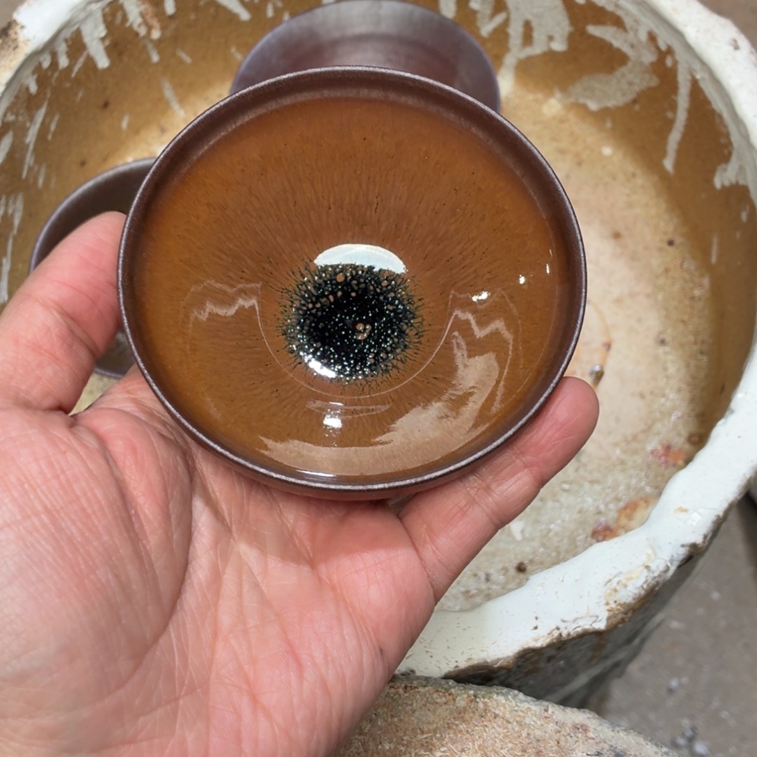 木***喵茶盏松风渡建盏柴烧