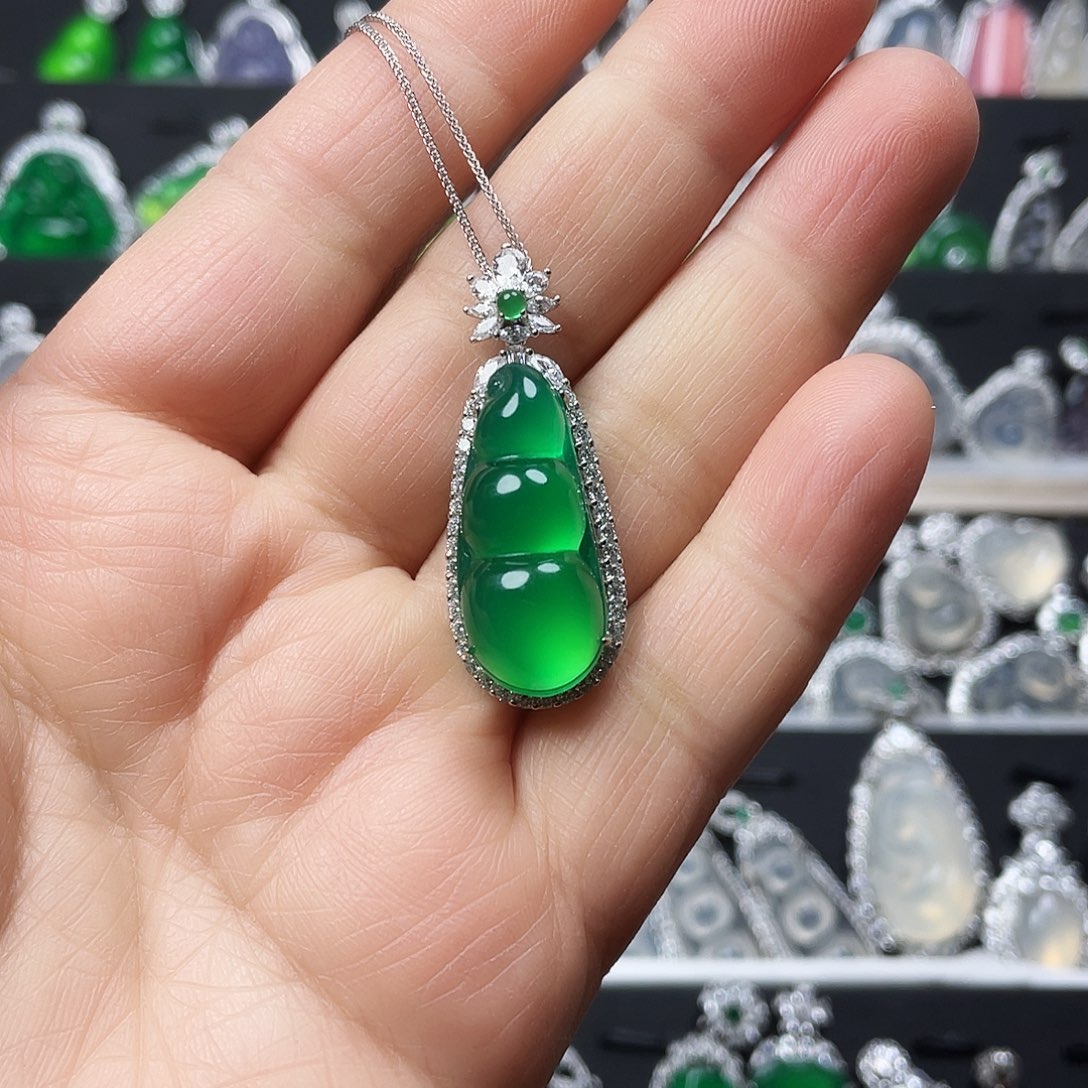 玛瑙/玉髓颈饰银S925镶嵌