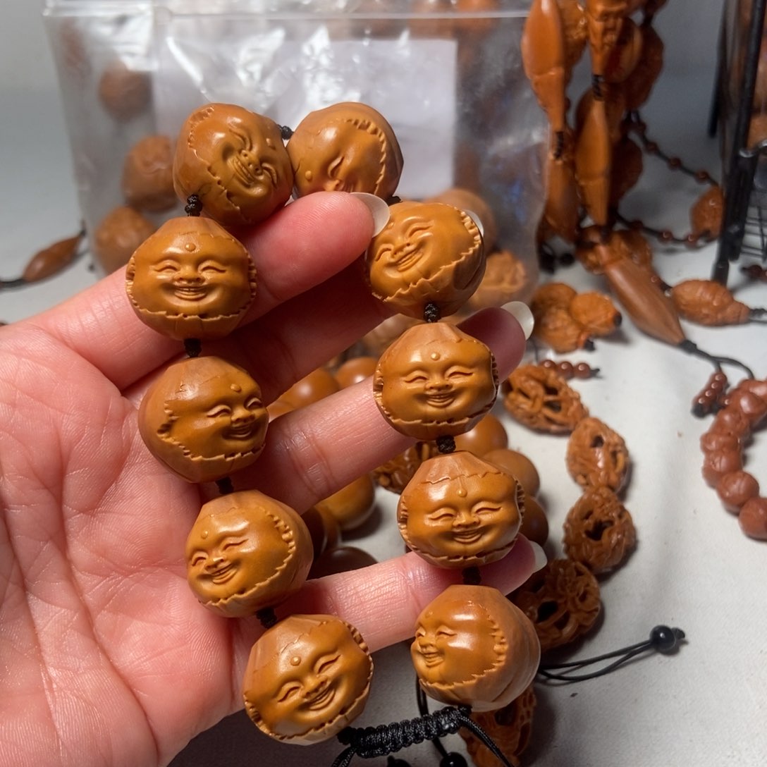 橄榄核手串/手链包衣十分开心22