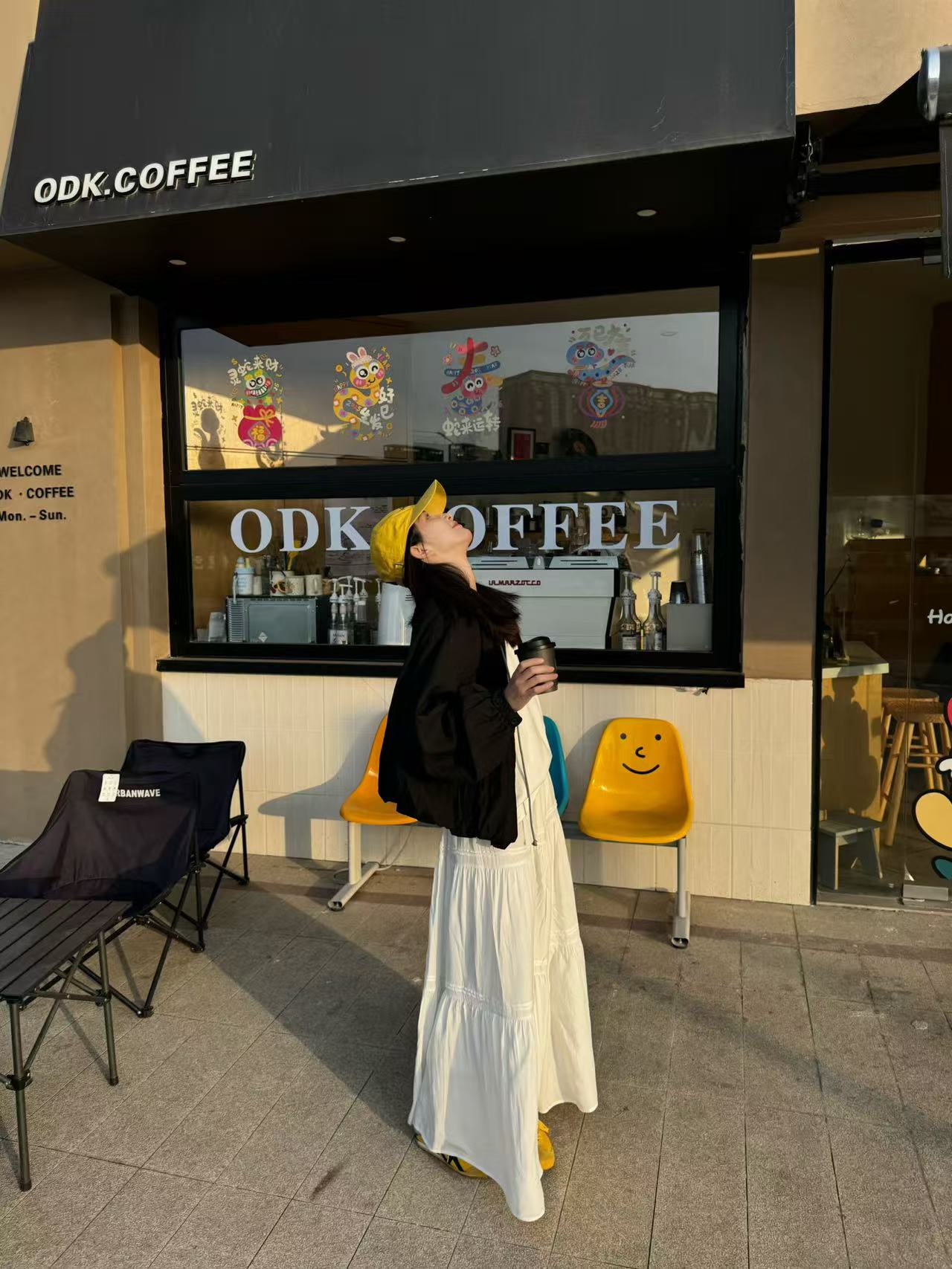 YOI MAGIS 【蛋糕】白色设计感气质长款半裙高腰宽松蛋糕裙