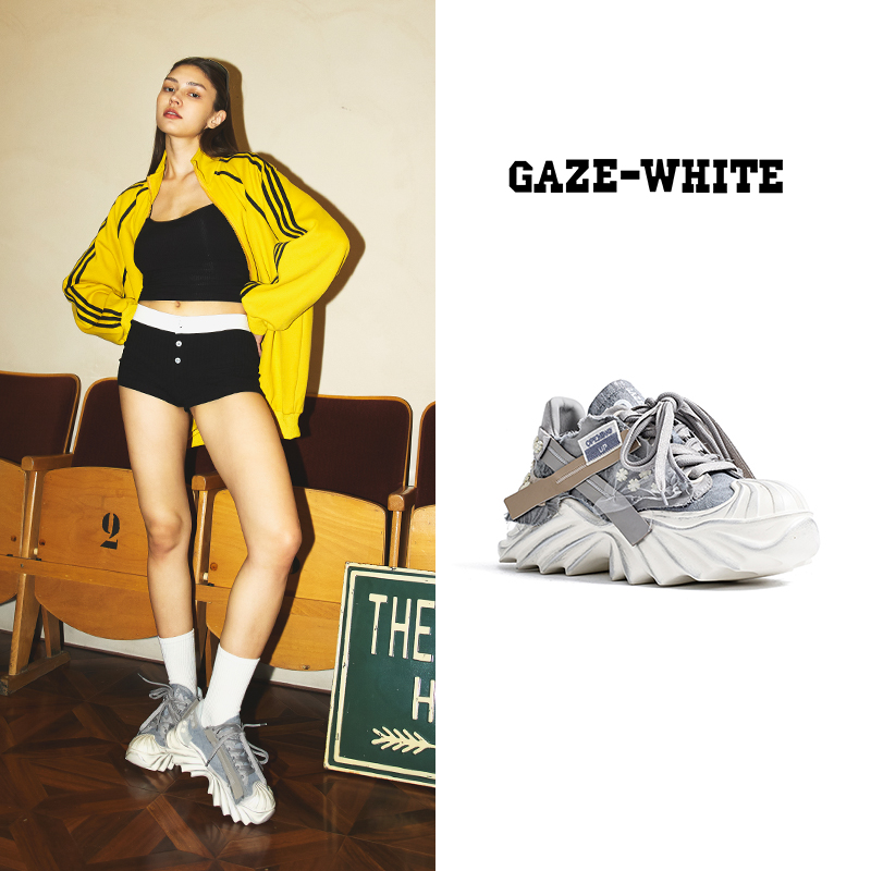 GAZE-WHITE春夏24年新中式龙须头老爹鞋【扶摇】