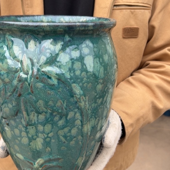 紫砂花盆高25口20————