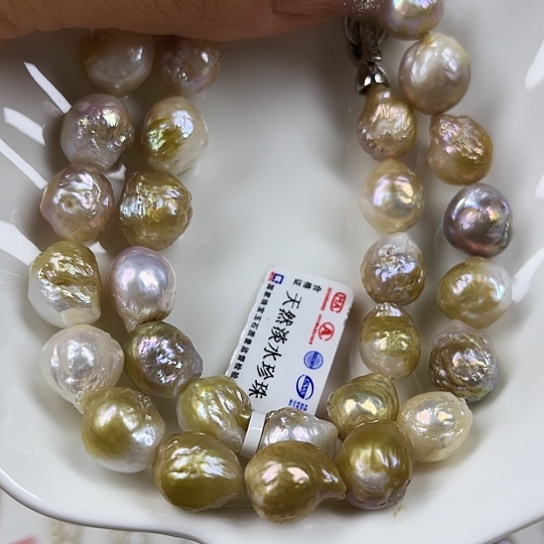 淡水珍珠颈饰银S925镶嵌