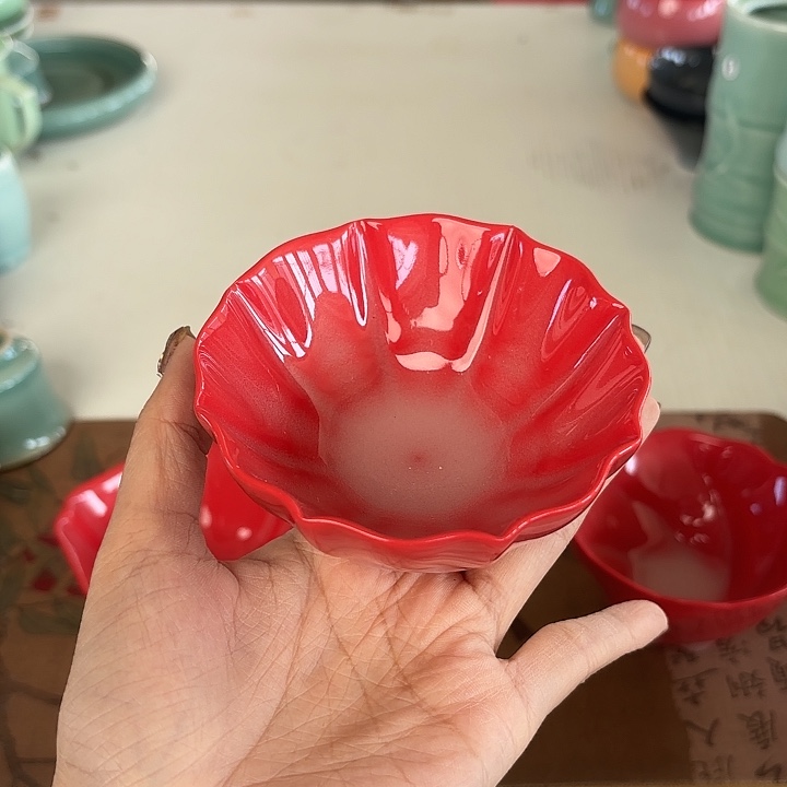 龙泉云间青瓷小米茶器