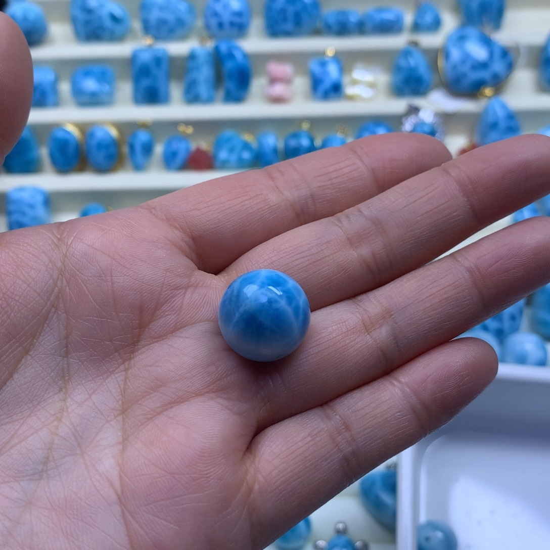 针钠钙石（海纹石）珠宝半成品未镶嵌?****