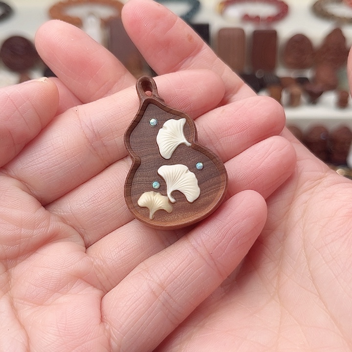 檀香木吊坠老山檀香葫芦吊坠