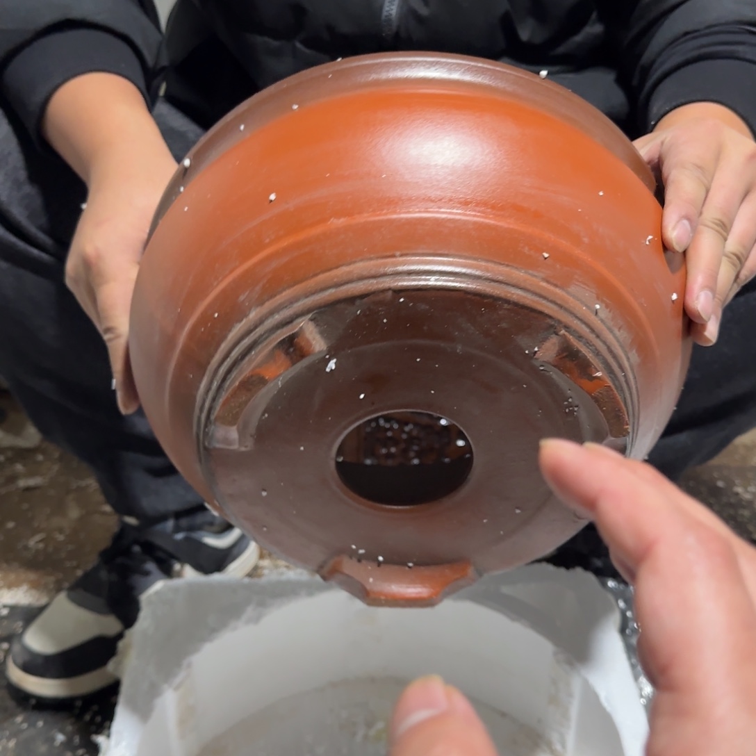 紫砂花盆口径26高度11