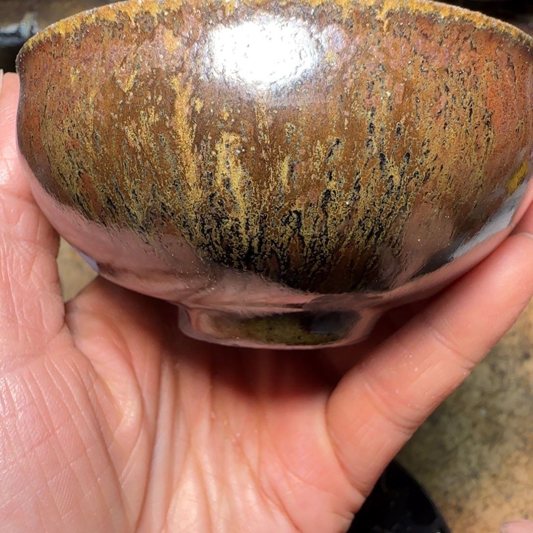 柴烧建盏茶盏茶杯850