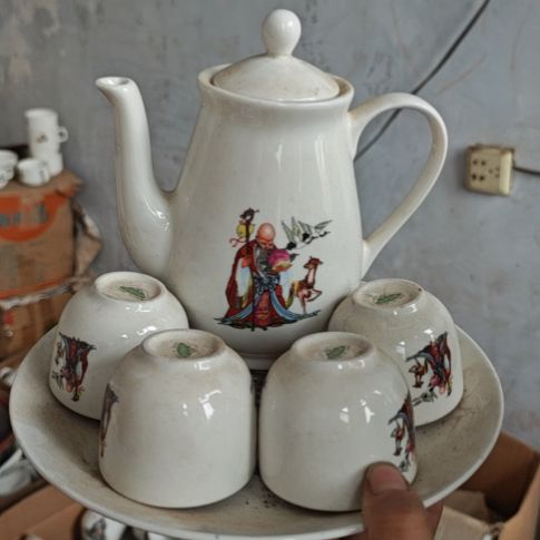 库存微瑕老寿星一套