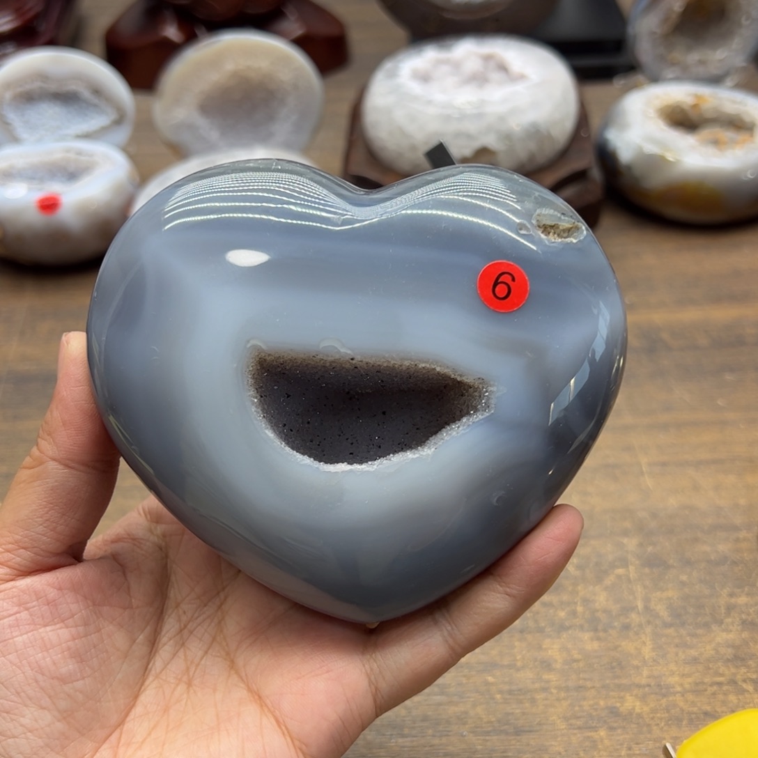 水晶水晶无镶嵌未镶嵌爱心6