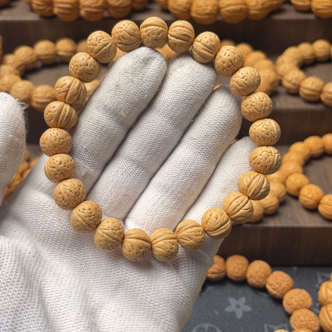 桃核手串橙**白野生小元宝