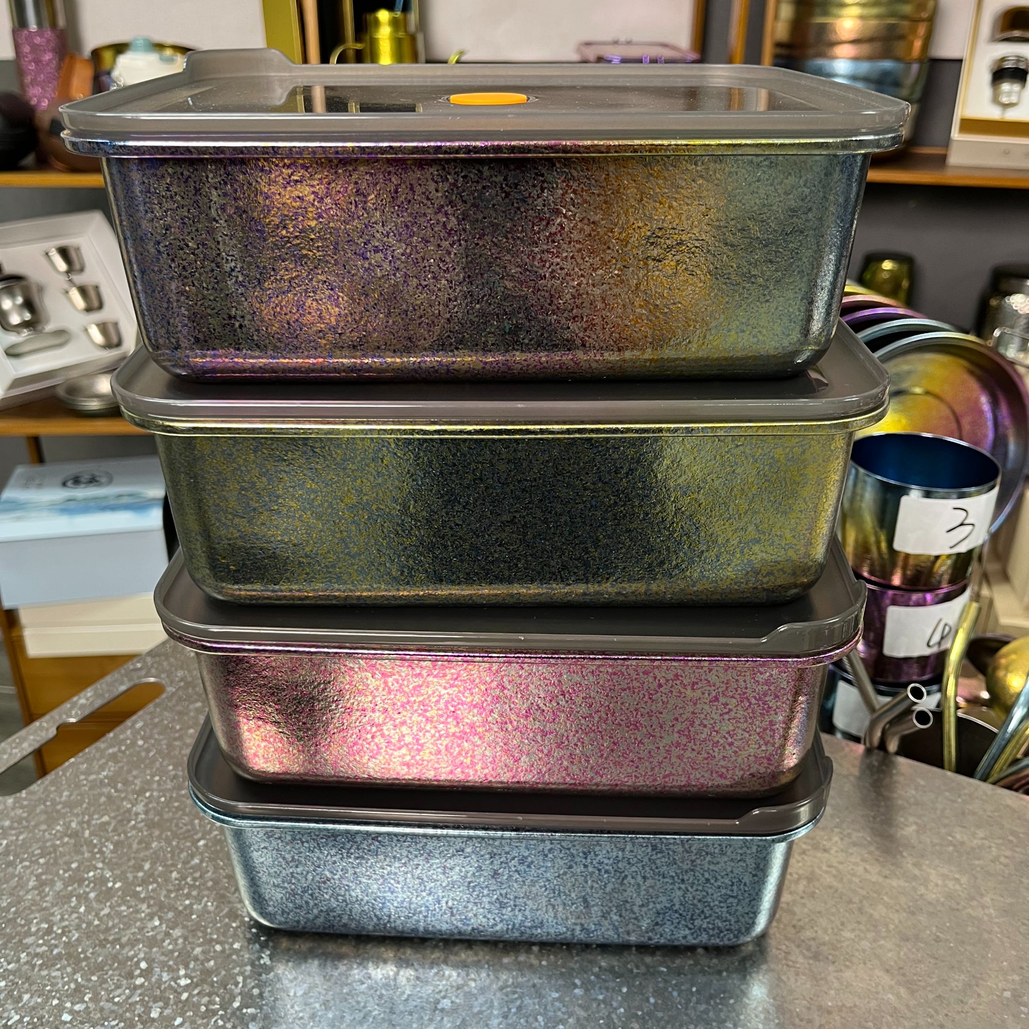 昂光纯钛保鲜饭盒饺子盒2000ML