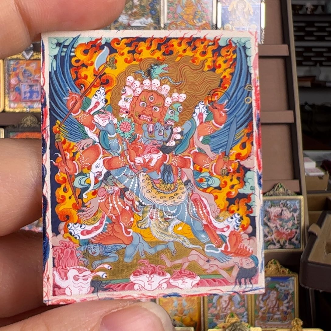 O***a吊坠马头明王唐卡绘画作品