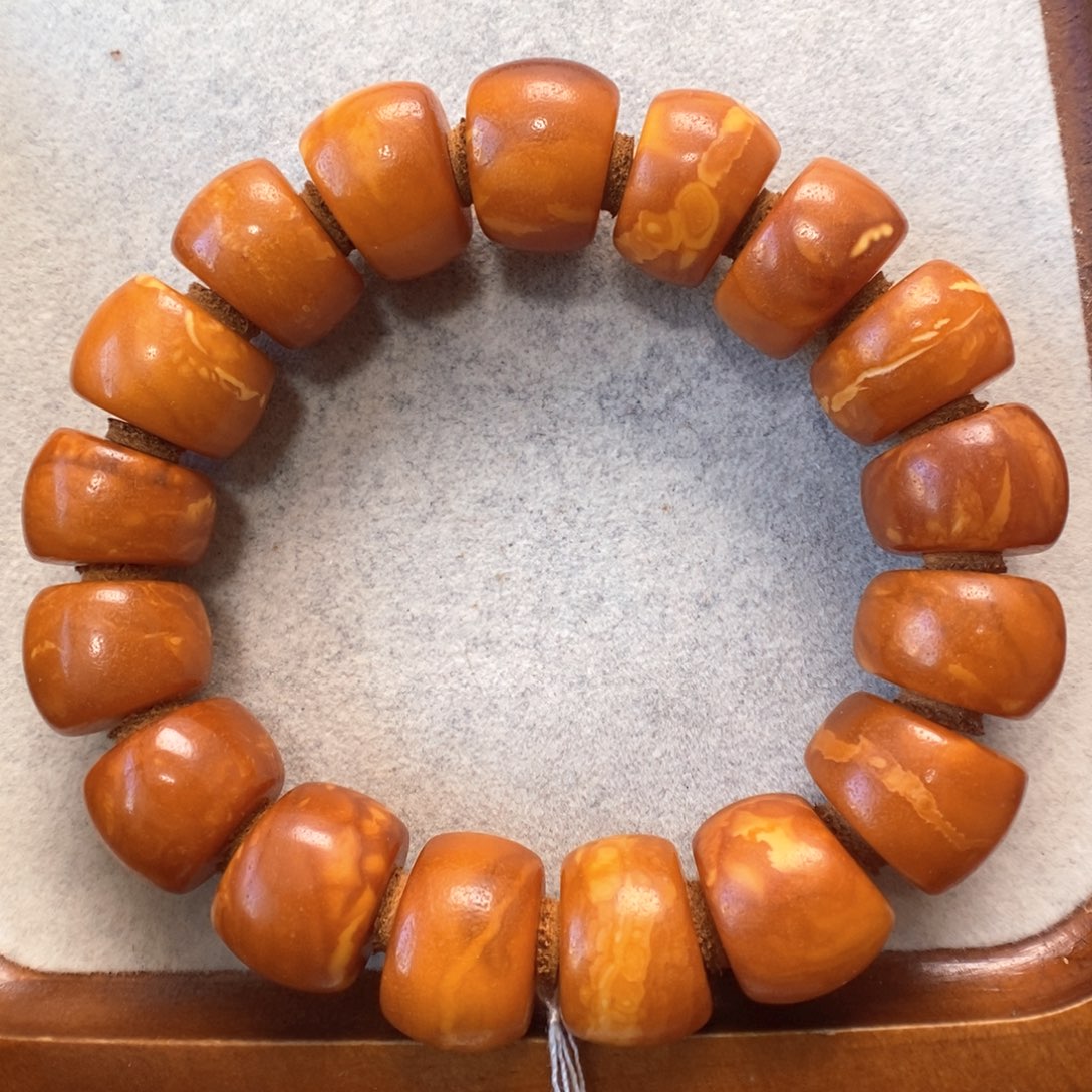 蜜蜡未镶嵌手串蜜蜡