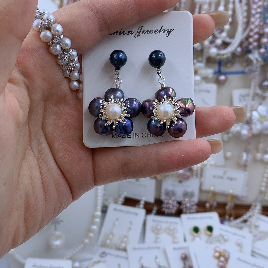 项链18K金镶嵌淡水珍珠