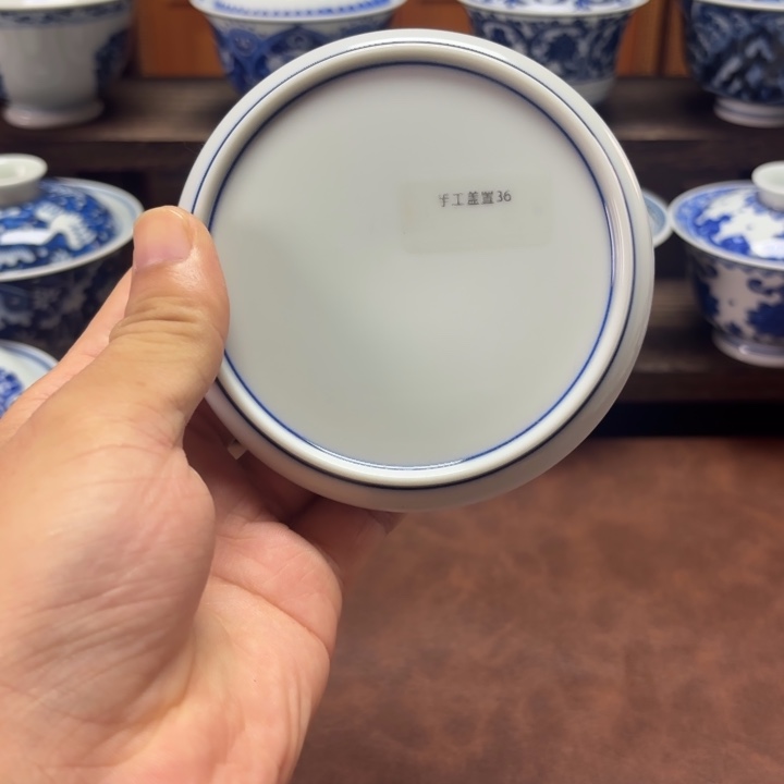 景德镇纯手工手绘盖置