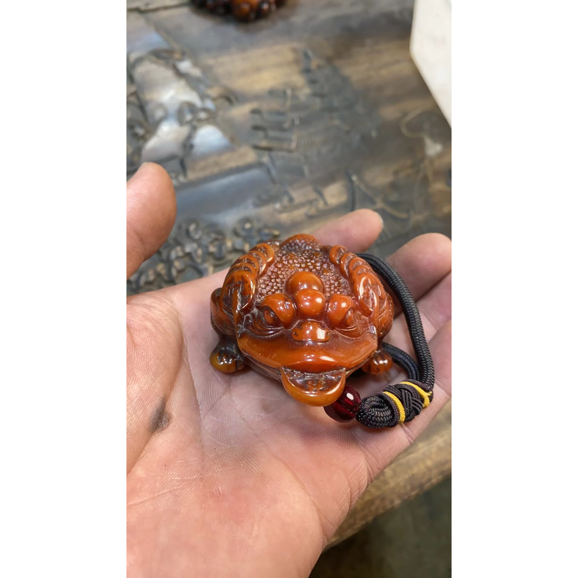 老红蜡J蝉一个摆件链接