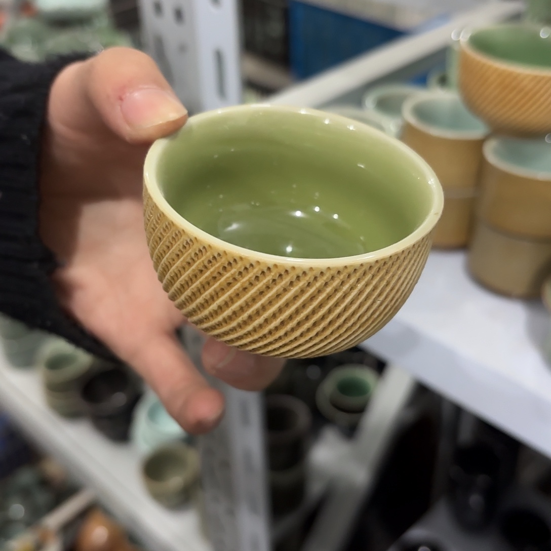 龙泉云间青瓷小米茶器