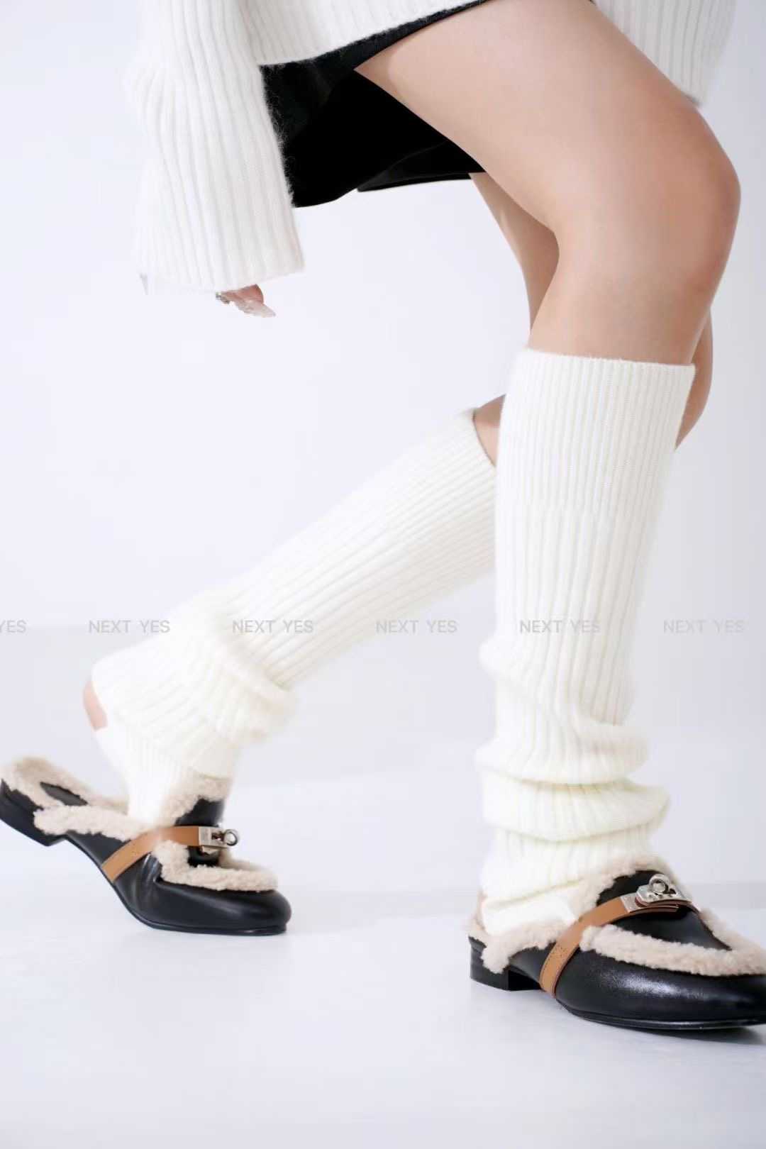 芭蕾风时尚袜套保暖亲肤