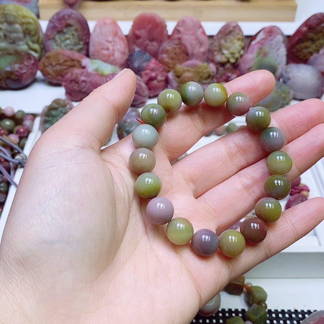 玛瑙/玉髓盐源玛瑙手链未镶嵌