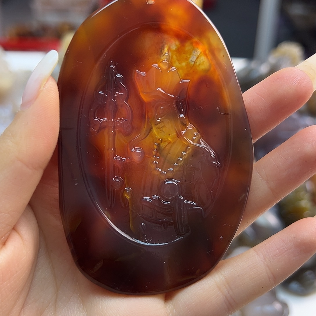 玛瑙/玉髓未镶嵌吊坠(不含链)