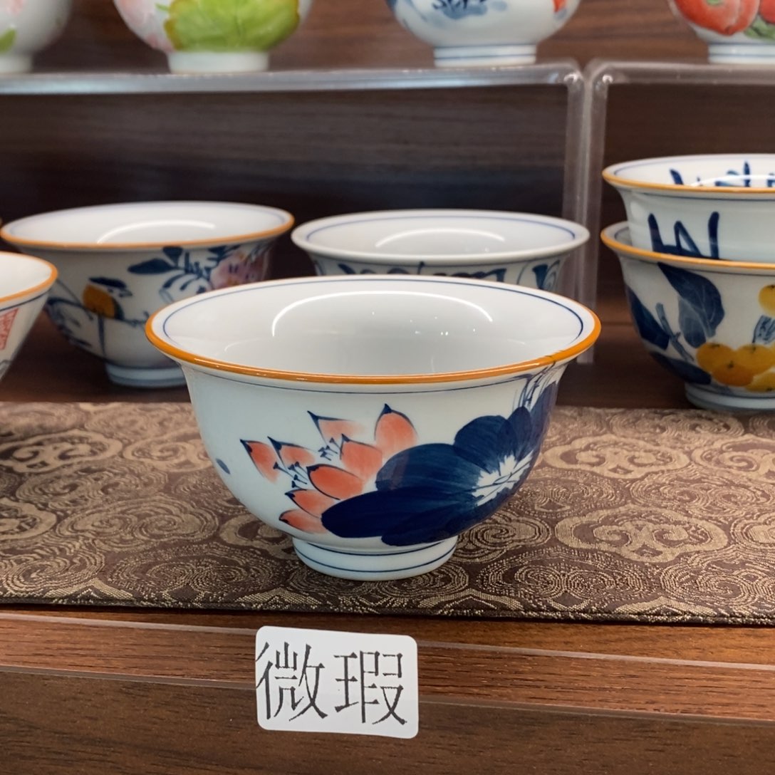 釉下彩老陶泥手工绘制