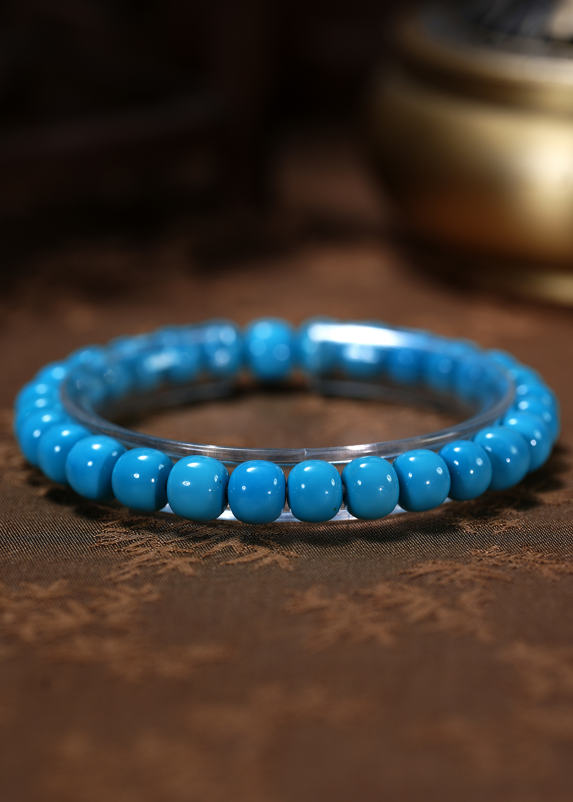 【婧婧精选】至尊典藏 · 原矿云盖寺绿松石手串 8+ 多样性发其一