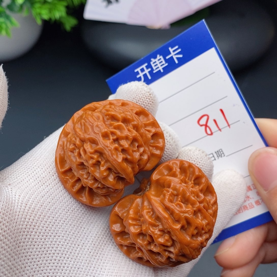 文玩核桃把件42宫灯811