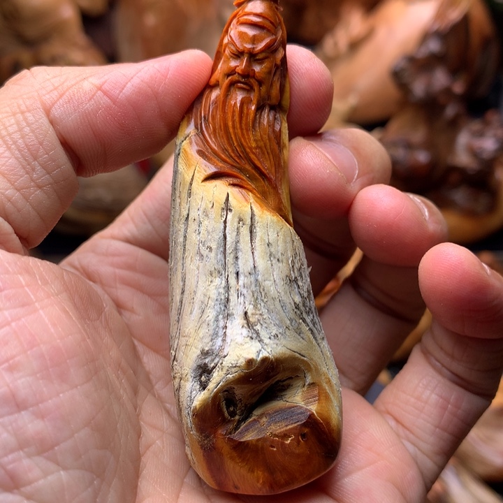 柏木（崖柏）崖柏陈化料手把件