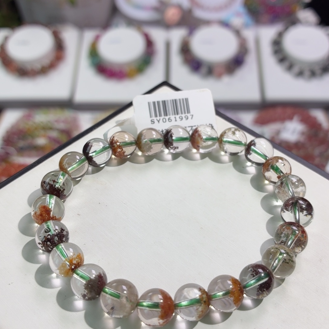 水晶手串未镶嵌四季幽灵8+