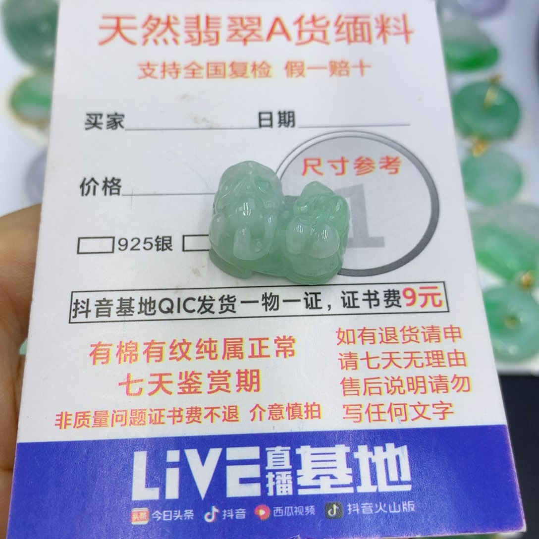 翡翠颈饰未镶嵌翡翠