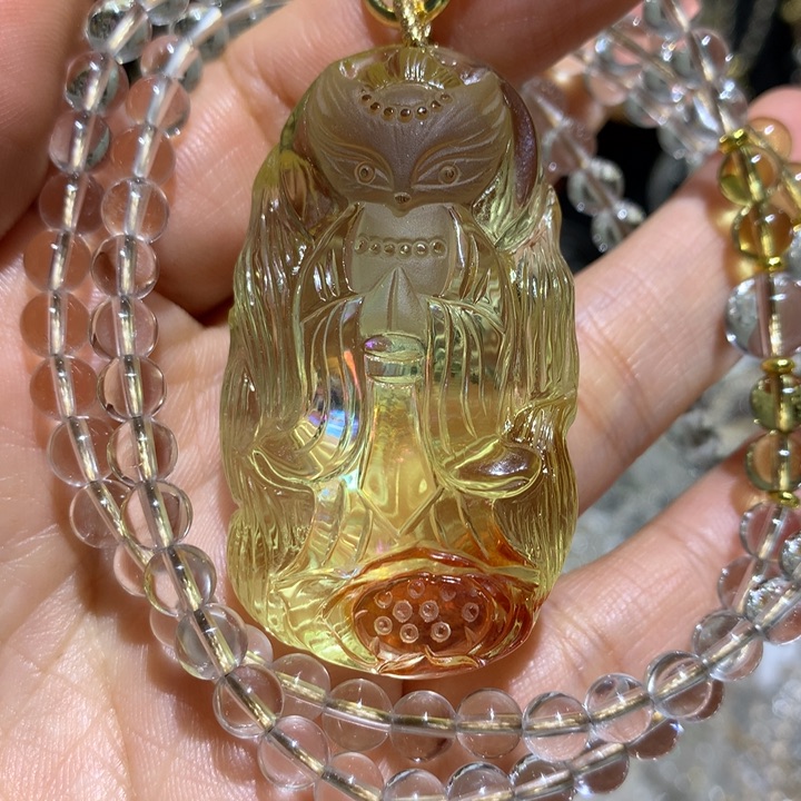 水晶颈饰未镶嵌天然