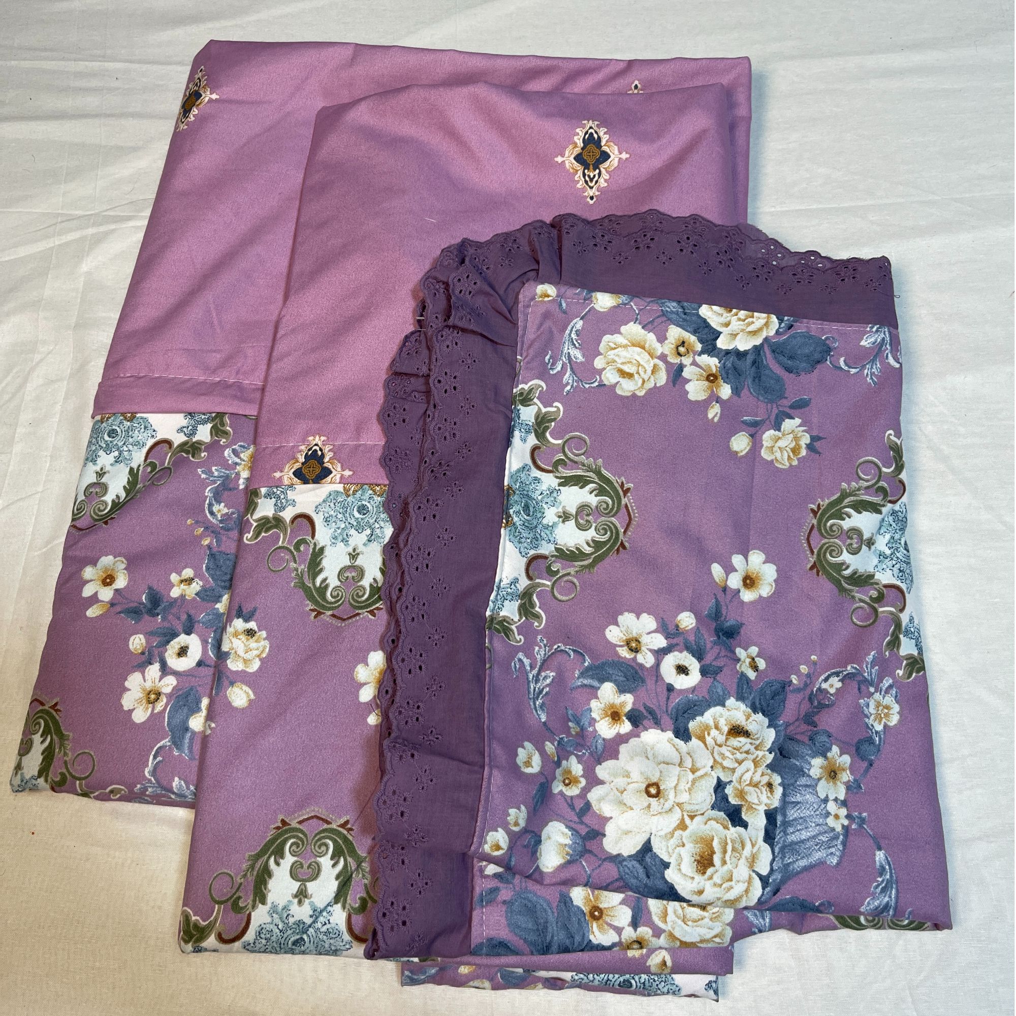 PATNUS GUL 紫色轻奢风网红款被褥三件套时尚家用磨毛