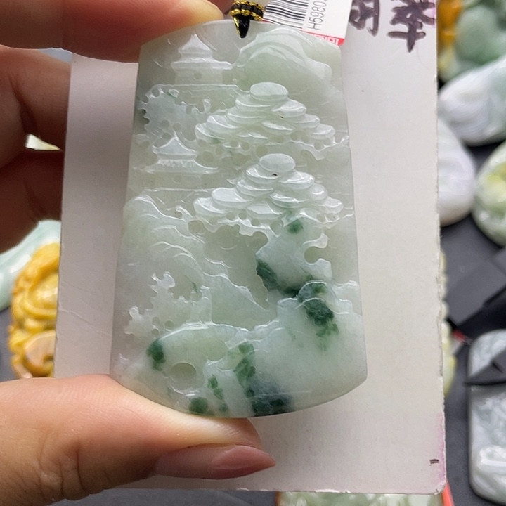翡翠未镶嵌颈饰天然翡翠