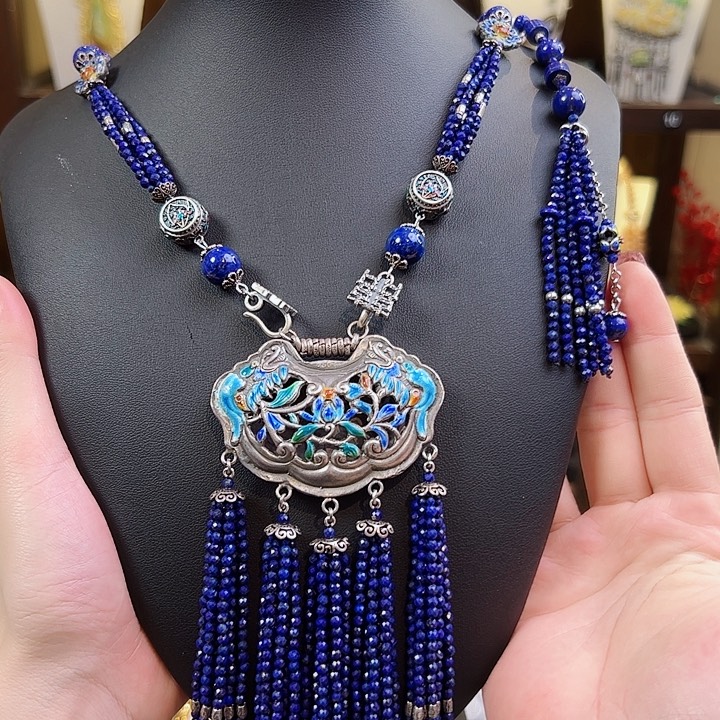 青金石项链未镶嵌项链