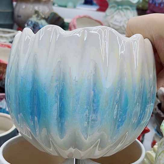 多肉绿植陶瓷花盆9.9包邮