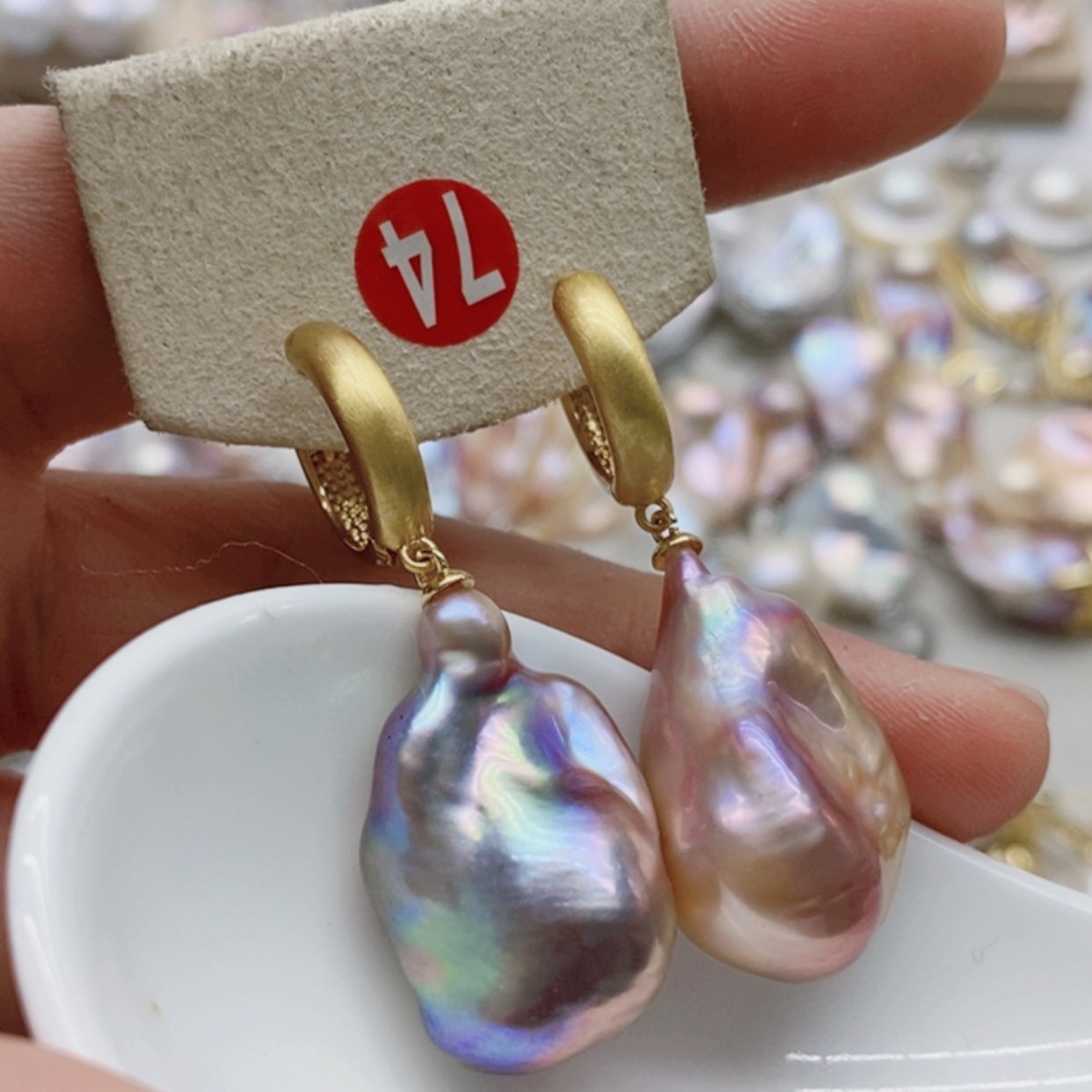 【闪购商品】淡水珍珠耳饰银S925镶嵌