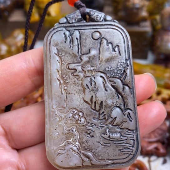 蛇纹石玉未镶嵌颈饰48