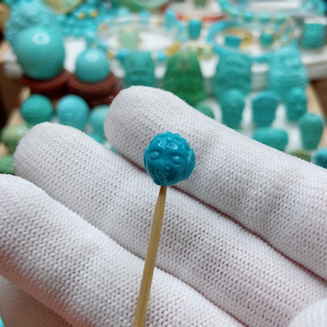 绿松石未镶嵌珠子