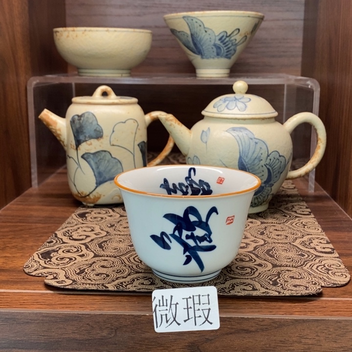 釉下老陶泥手工绘制