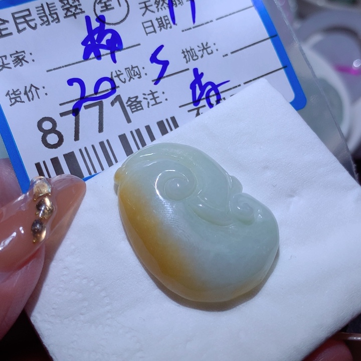 翡翠颈饰未镶嵌杨**?