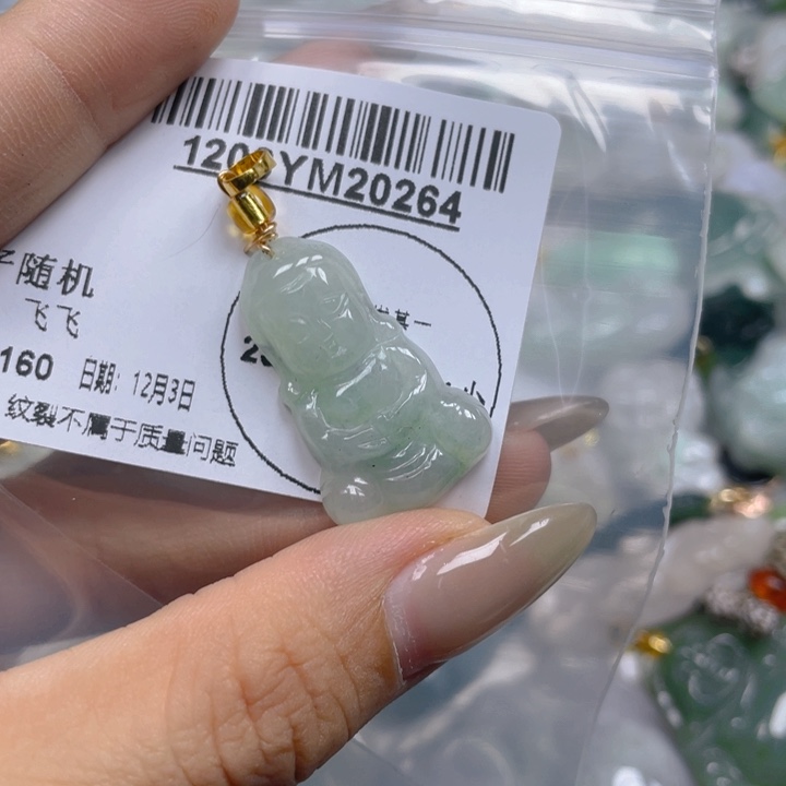 翡翠未镶嵌吊坠(不含链)