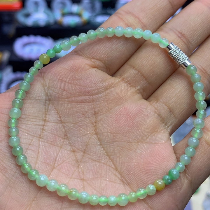 翡翠手链未镶嵌翡翠3+