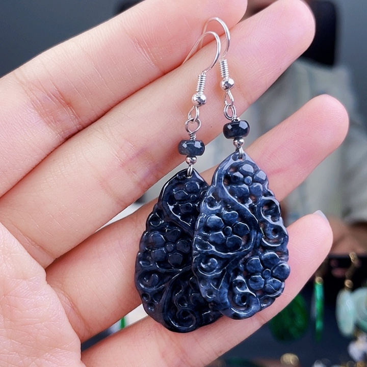 翡翠耳饰未镶嵌饰品