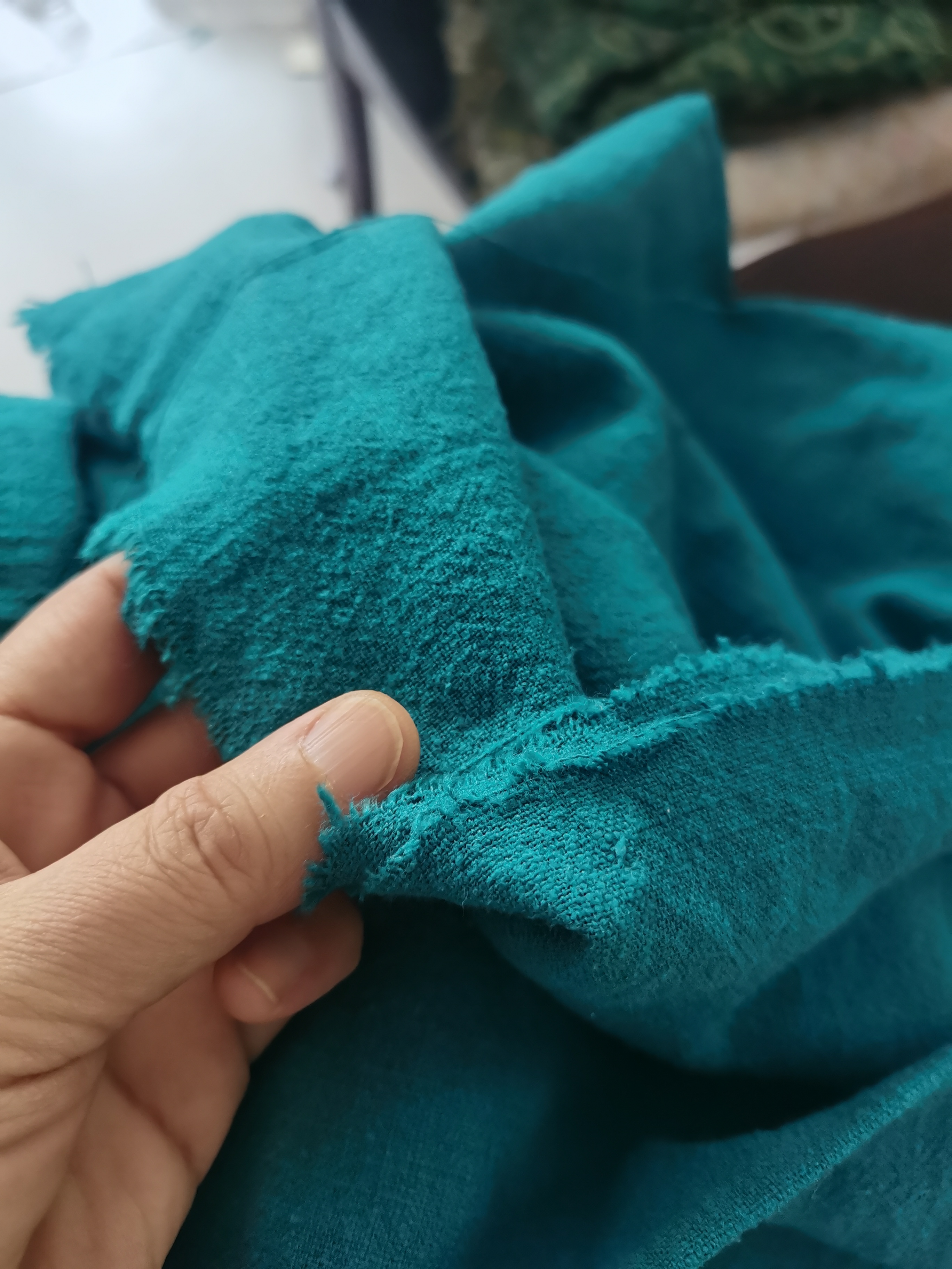 厚实的麻棉布料2米，冲单，售出不退不换