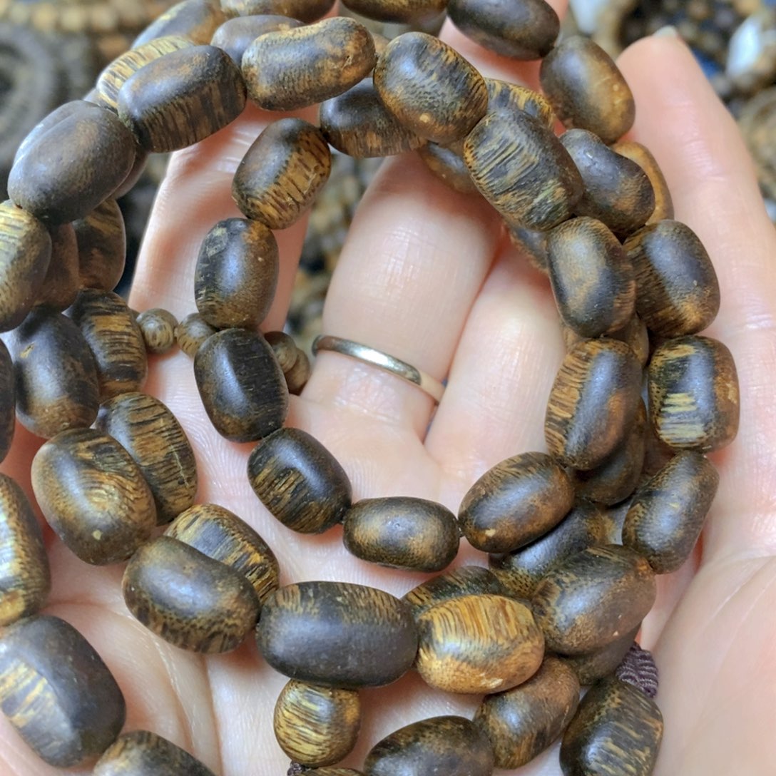 沉香手串碎**歌海南老白棋卡9-33克多样性发货一条