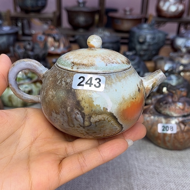 裸柴烧陶瓷手工茶器