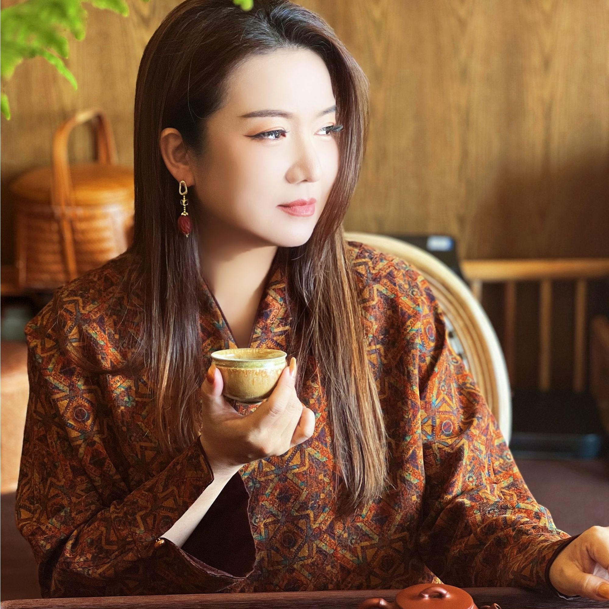 爱上莲心香云纱【天地玄黄】四经绞罗手镯袖   新中式老钱风